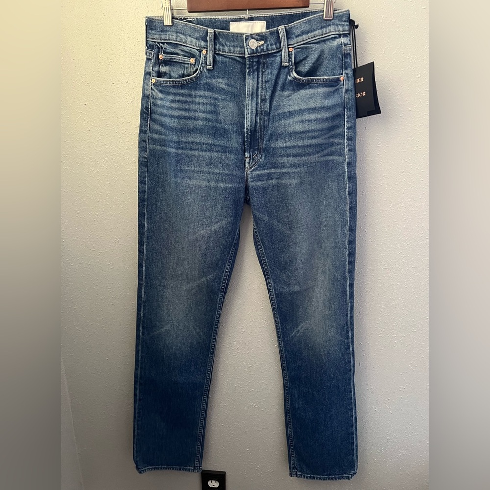 MOTHER Superior High Waisted Rider Skimp Jeans in Cowboys Don't Cry Size 30 New - Picture 2 of 13